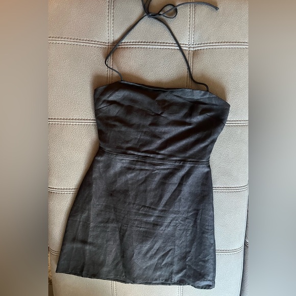 Wilfred Black Linen Credenza Dress - Size 6 - Picture 3 of 5